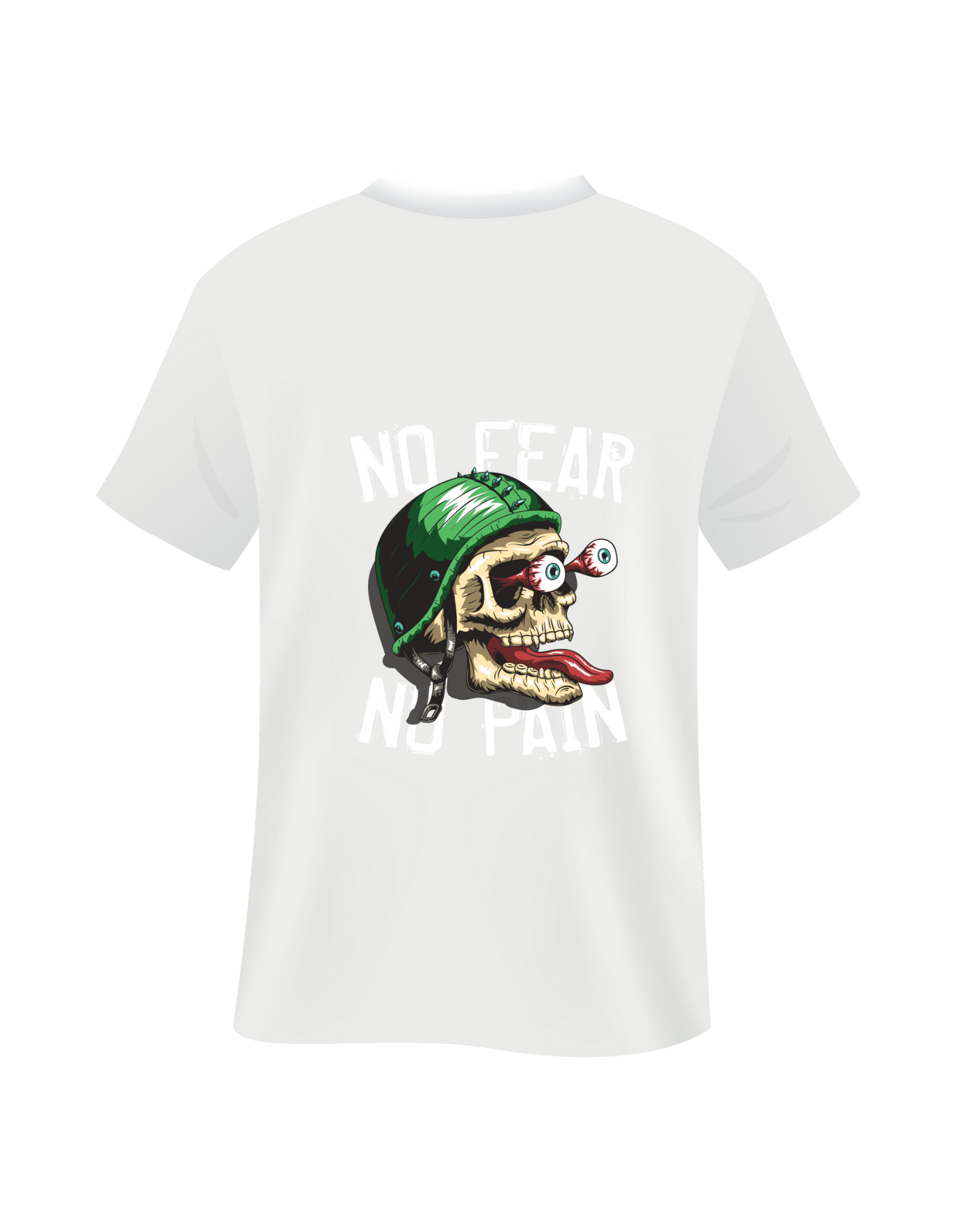 No Fear No Pain Youth White T-Shirt