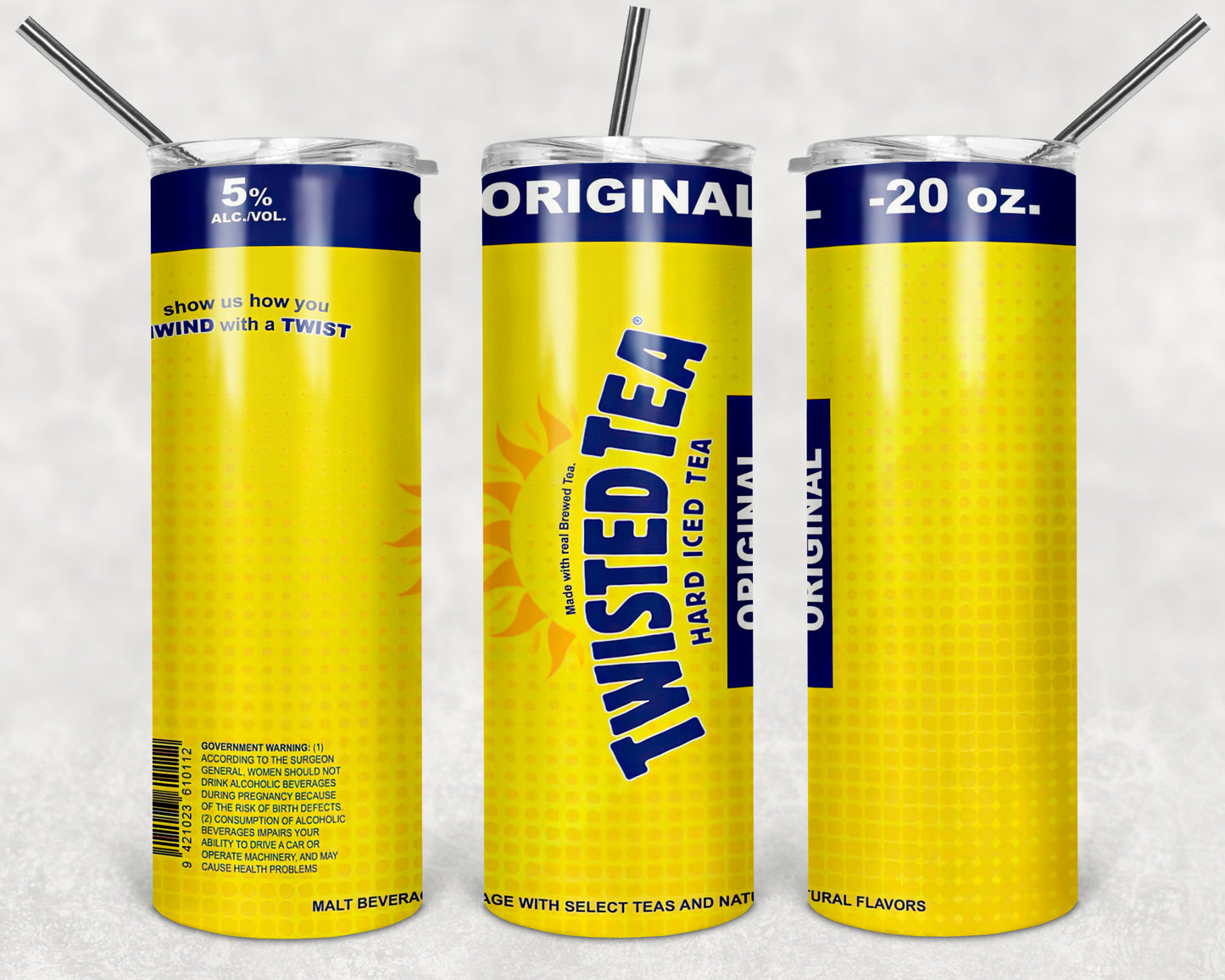 "Twisted Ice Tea Tumbler"